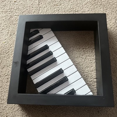 4 D Kunst Musikinstrumente Sammlung - Klavier Wandbild - Resin - NEU