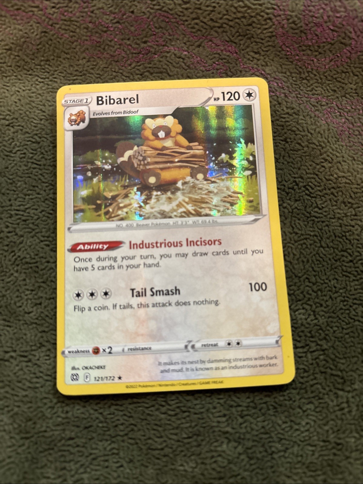 Bibarel 121/172 Swsh09: Brilliant Stars Holo