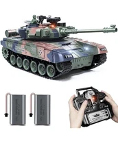 1:18 RC Tank RUS T-90 Remote Control Tank Model Battle Toys Military Shoots