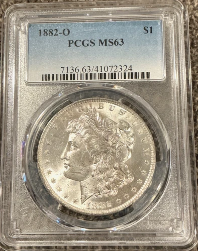 1882 O Morgan Silver Dollar PCGS MS63 US Silver $1 Coin