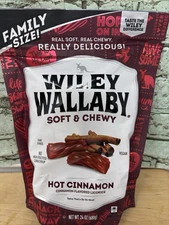24oz Wiley Wallaby Hot Cinnamon Licorice Soft Chewy Vegan Gourmet Family Size