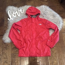 The North Face Hyvent Boys Youth Large 14/16 Red Long Sleeve Hooded Jacket AQRC