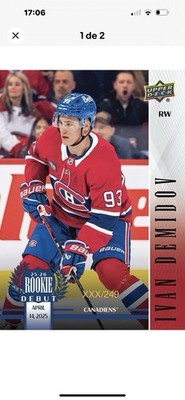 2025-26 Upper Deck Ivan Demidov Rookie Debut Blue /249 -Epack Transfer Only