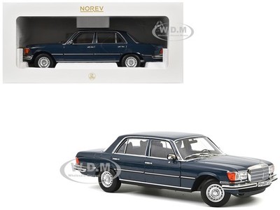 1979 MERCEDES-BENZ 350 SEL HANSA BLUE 1/18 DIECAST MODEL CAR BY