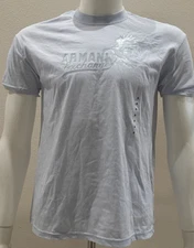 ARMANI EXCHANGE CREW NECK T-SHIRT  BLUE SIZE M