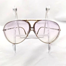 Vtg 80s Porsche Design Carrera EyeGlasses 5621-72 Gold Frame Oversized Aviator