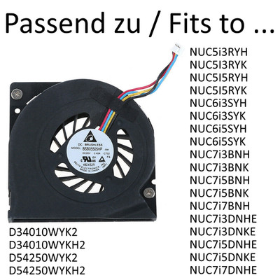 Ersatzlüfter BASA5508R5H / BSB05505HP für Intel NUC PCs * NEU *
