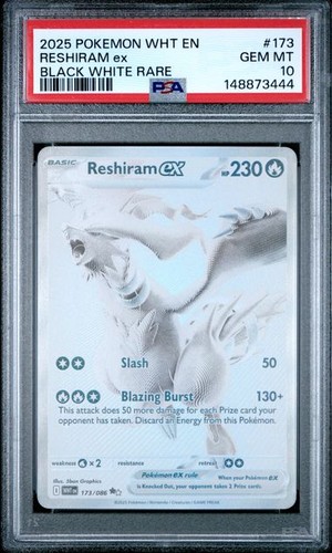 Pokemon Reshiram ex White Flare Black White Rare #173 PSA 10 Gem Mint