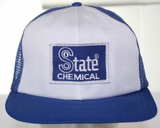 Vintage State Chemical Patch Trucker Hat 70s 80s Atlas Snapback Cap Made in USA