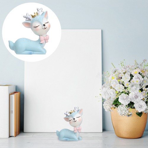  Resin Deer Figurine Elegant Decor Craft Figurines Desktop Decoration - Zdjęcie 10 z 12
