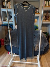 Women's Sleeveless Maxi Dress Tie Knot, Cut Out, Side Split, Hem Size Small. NWT