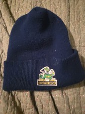 University Notre Dame Fighting Irish NCAA Vtg Winter Beanie Sports Hat  (sp)