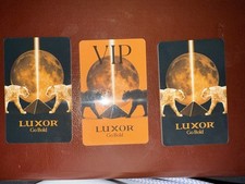 LUXOR VIP GO BOLD Resort Casino Las Vegas Hotel Souvenir Room Three Key Cards