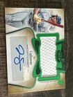 2026 Topps Tier One Jumbo Relics Jac Caglianone #AT1JR-JC Auto /49 Green Royals