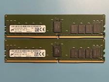 Micron 32GB 2x16GB MTA18ASF2G72PDZ-2G6E1QI RAM PC4-2666V DDR4 ECC Memory