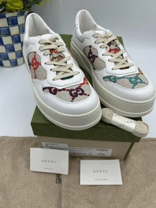 Baskets basses chunky femme Gucci multicolore taille 41 fabriquées en Italie