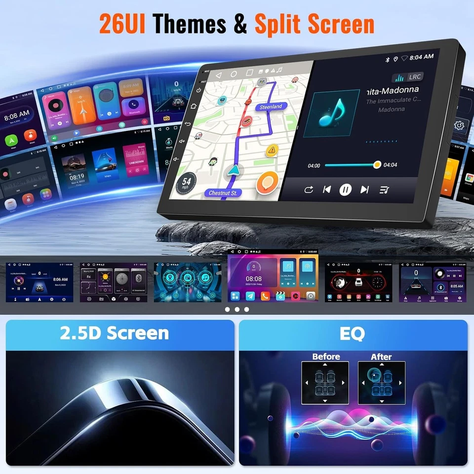 2+64 GB Carplay para Hyundai Elantra 2007-2010 Android 15 coche radio estéreo GPS navegación Foto 4 de 4