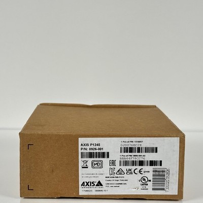 (NEW) Axis Camera P1245 Network Camera P/N 0926-001