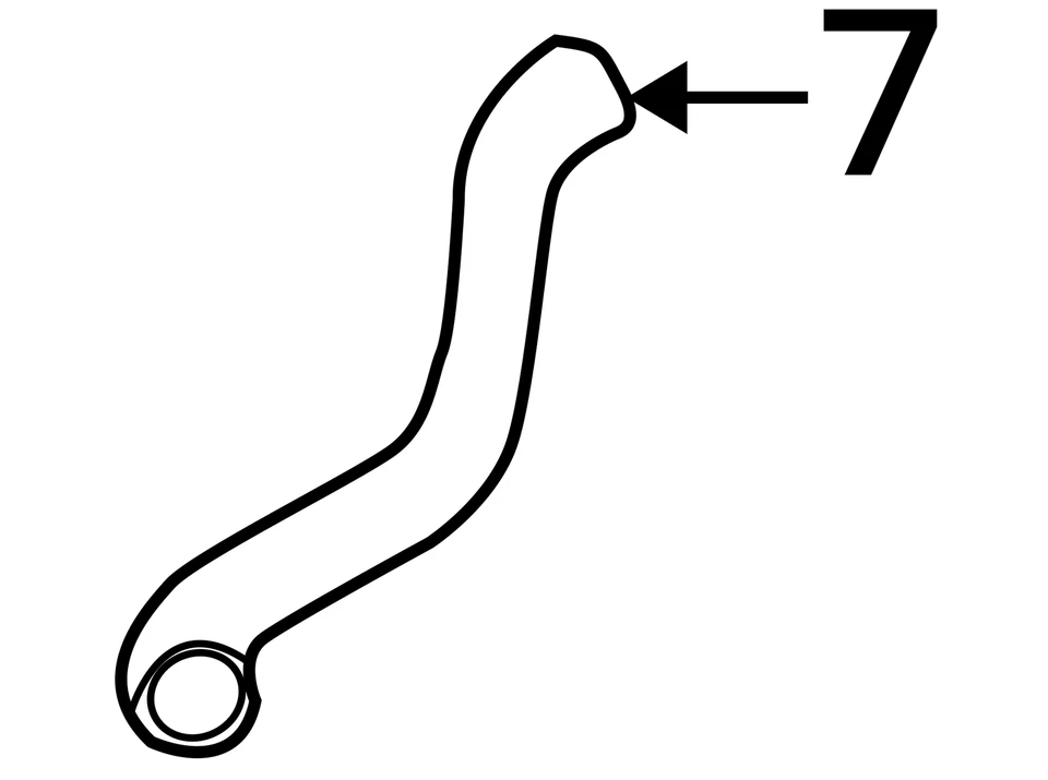 SE ADAPTA A 2000-2004 SATURN L200 LW200 MANGUERA RAD INL 90571381 - NUEVO OEM 90571381 Foto 3 de 3