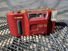Canon Sprint 35mm Point & Shoot Auto Film Camera Red Maroon
