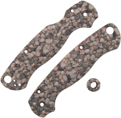 Chroma Scales Pebbles W/ Bead For Spyderco Paramilitary 2 Knife 1001-0010-001-BA