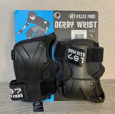 187 Killer Pads Derby Wrist Guard Black - Large