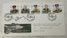 GB QEII 1986 Flown Signed Royal Air Force RM FDC Battle Of Britain SHS Lovely