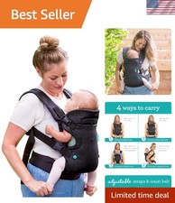 Adjustable 4-in-1 Baby Carrier for Newborns to Toddlers - Ideal for Busy Parents