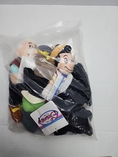 Vintage Disney Store Pinocchio Mini Bean Bag Plush Set of 4 New in Sealed Bag