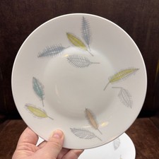 6 Rosenthal MCM RARO Alemania Colorido Hoja Plato de Pan del Desierto 7 5/8" Hojas D670
