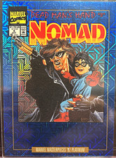 SkyBox 2024 Marvel Masterpieces '92 Platinum Nomad Blue Traxx 70-V Insert