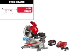 Milwaukee 2739-21HD M18 FUEL 18V 12" Cordless Miter Saw w/ Stand