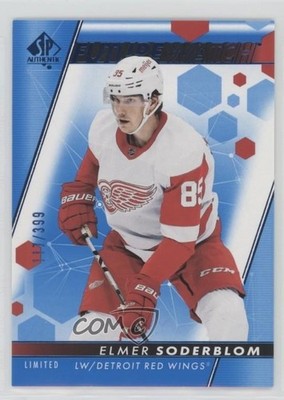 2022 SP Authentic Future Watch Limited Blue /399 Elmer Soderblom Rookie RC 13o2