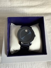 Movado Bold 36mm Blue Ceramic Case and Strap Women's Watch 3600756