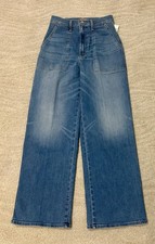 MOTHER woman's The stitch up Maven flood denim jeans, SZ 27, BNWT 