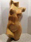 Vintage Mid-Century Modern Masterful Artist Female Torso Ceramic Sculpture