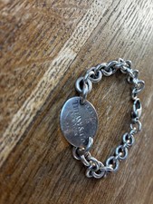 Vintage silver return to Tiffany's bracelet, unboxed, worn but good condition
