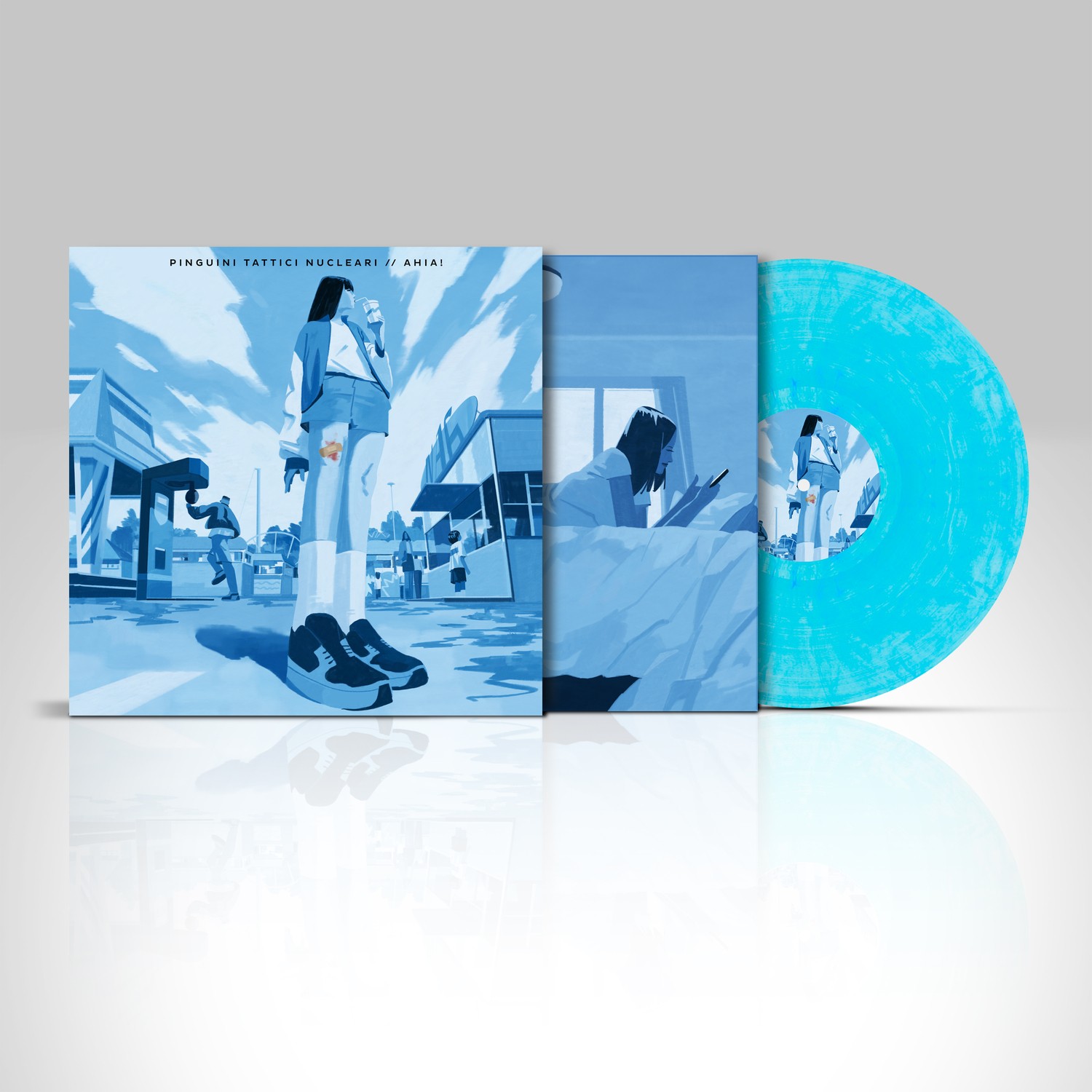 Pinguini Tattici Nucleari - Ahia! - LP Marble Curacao Transp + Blue Opaque / NE