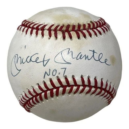 Mickey Mantle Signed Autographed Baseball NY Yankees