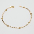 Bracelet en or jaune 18 carats et diamants E.201