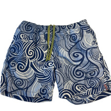 Tommy Bahama Swim Trunks Relax Men L Beach Waves Hawaiian Lined Board Shorts