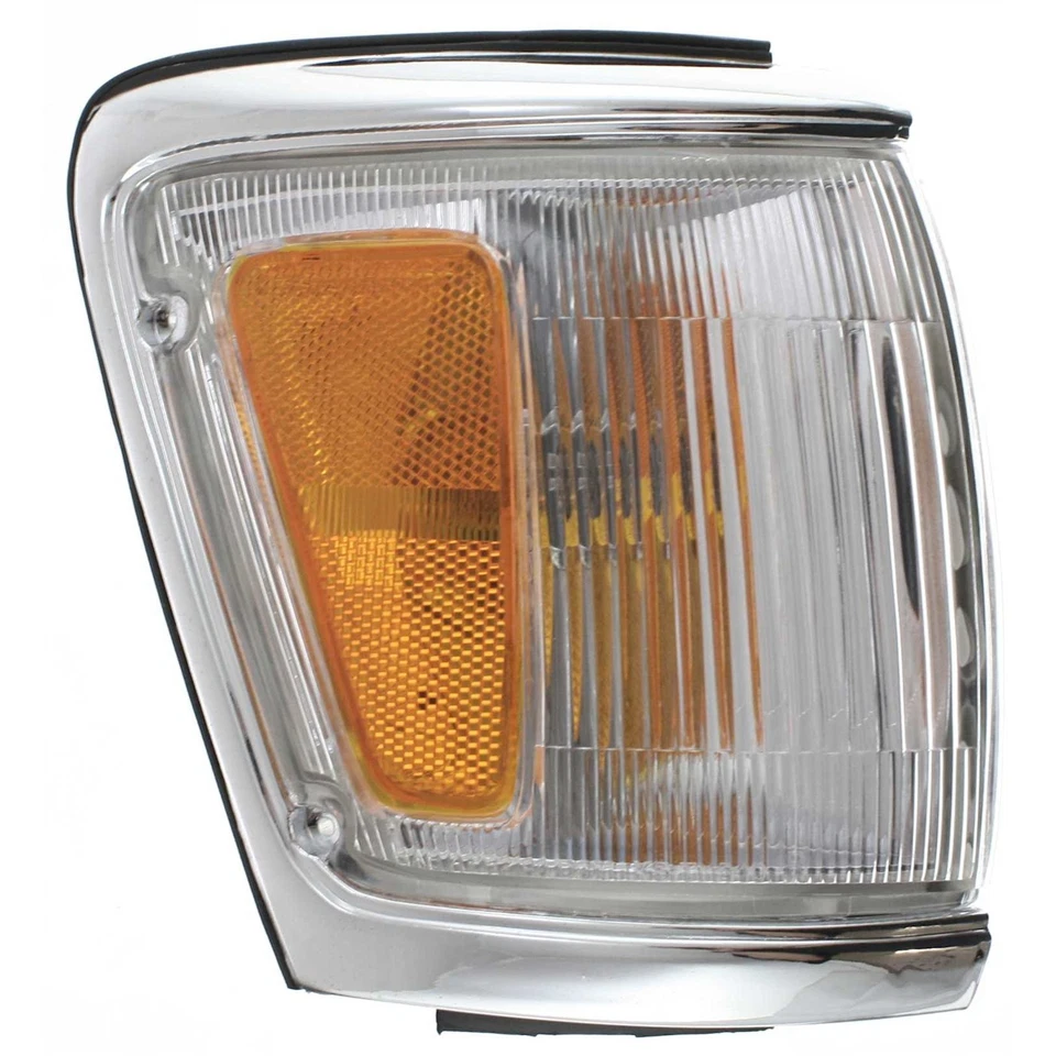 Corner Light For 92-95 Toyota 4Runner w/ chrome trim Set of 2 LH RH Incandescent - Image 3 of 4