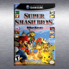 Super Smash Bros. Melee Video Game Box Art GameCube High Quality Magnet