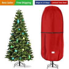 Upright Christmas Tree Storage Bag, Tapered Christmas Tree Cover for 7.5 FT A...