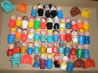 Lot of 50 - vintage - Fisher Price - LITTLE PEOPLE - figures + 10 chairs