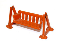 Vintage Kilgore Cast Iron Porch Swing Orange Prewar Original Dollhouse