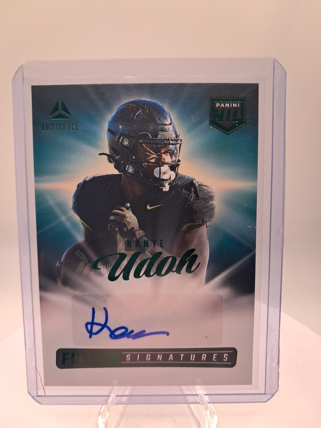 2025 Panini Luminance #NIL-KUH Kanye Udoh Future Signatures Green G3