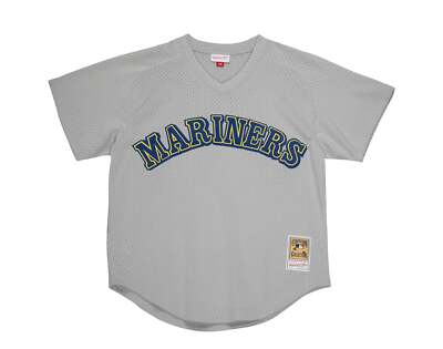 MENS MITCHELL & NESS MLB AUTHENTIC BP JERSEY - MARINERS 1989 KEN GRIFFEY JR
