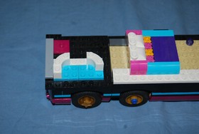  LEGO Pop Star Tour Bus Partial Build 41106 Friends Bottom Assembly 150+ Pieces