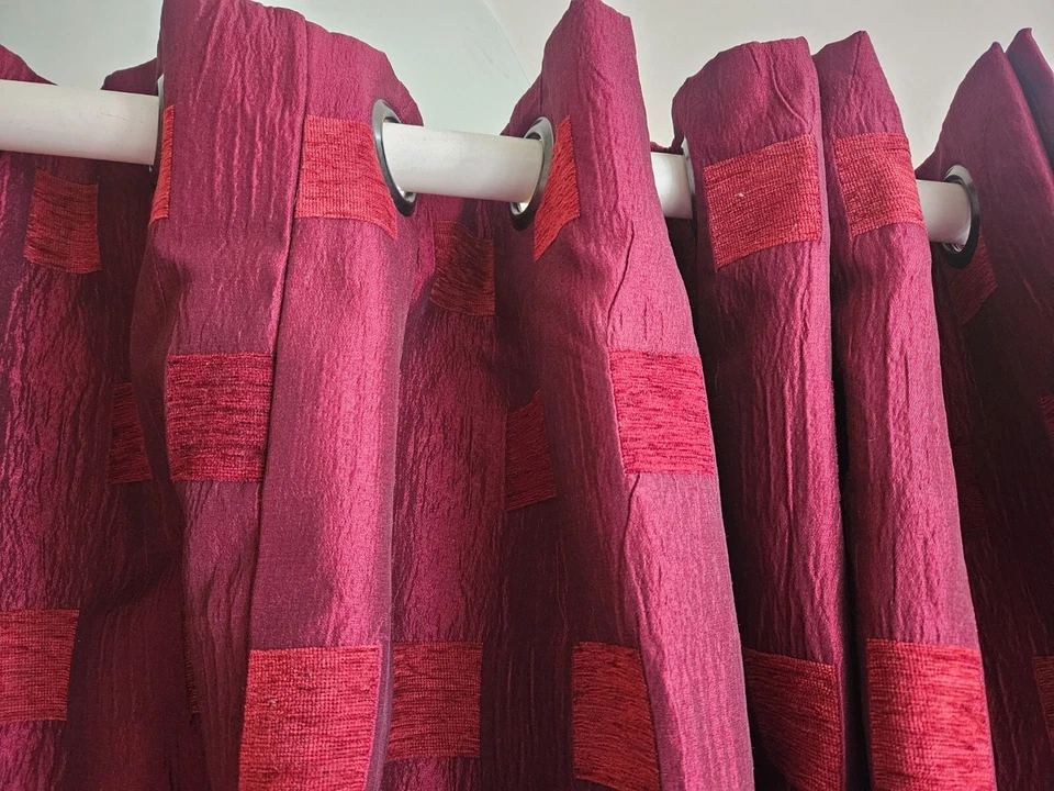 John Lewis made to measure eyelet curtains : Total 656cm width/202cm drop - Image 2 of 4